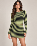 DLuxe Limited Edition Towelling Stripe Co-Ord Set