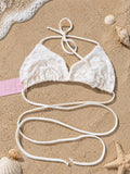 Ruffle Triangle Bikini Top