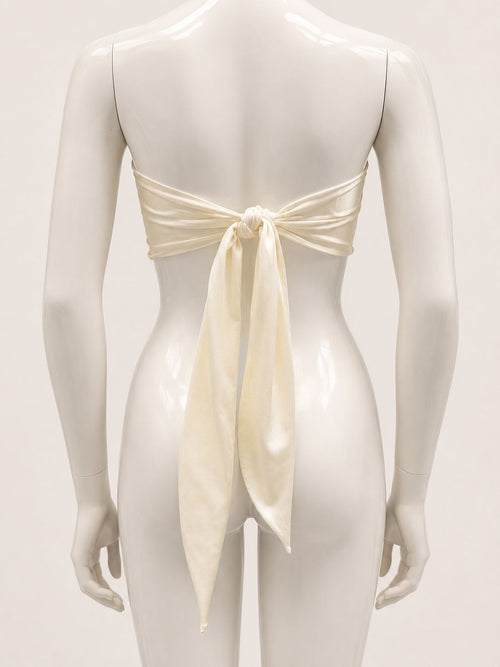 Bandeau Tie back top